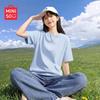 MINISO Women's Pure Cotton Loose Fit T-Shirt