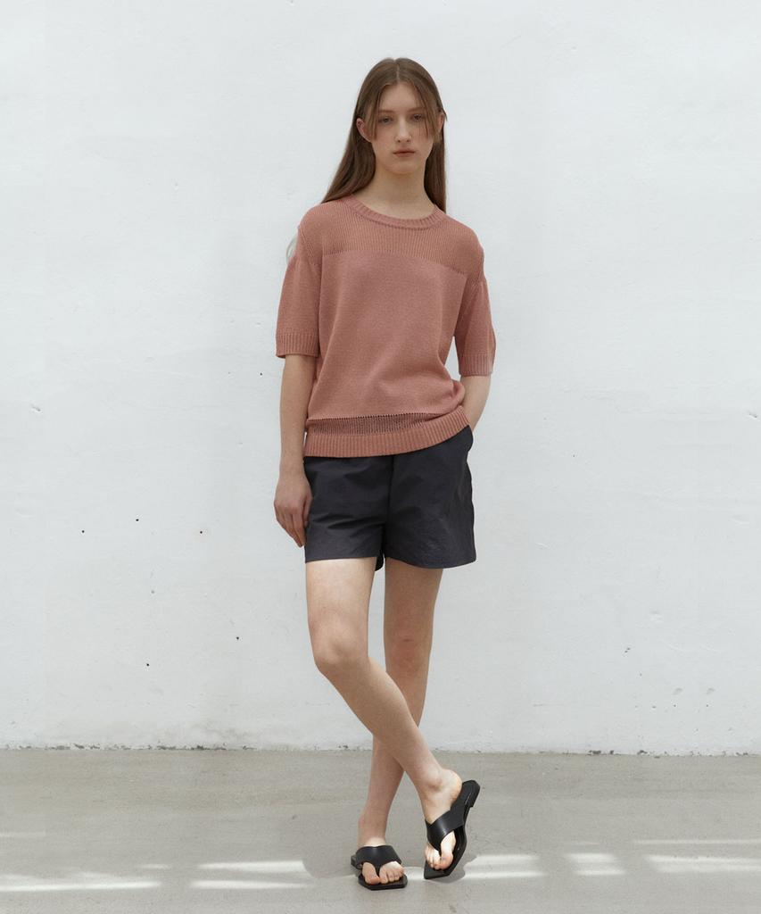 38COMEONCOMMON 21Sr Sand Half Knit (Flamingo)