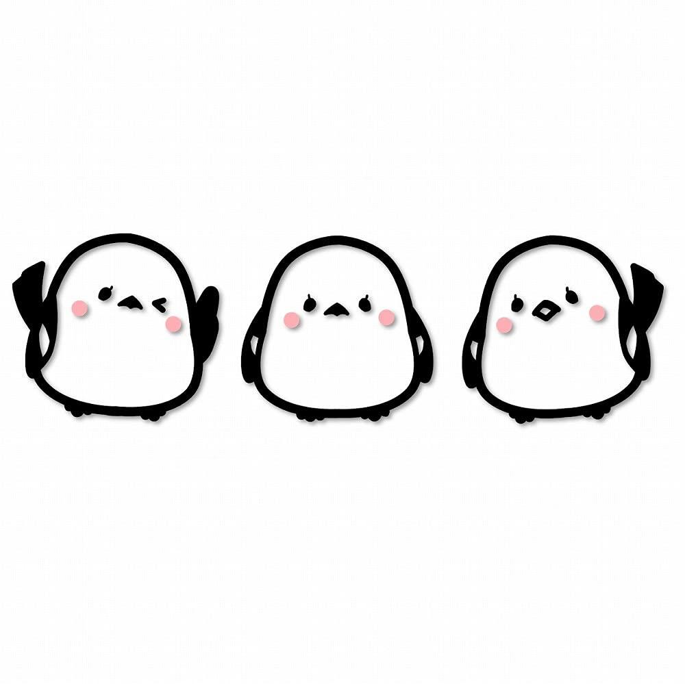 

Набор режущих наклеек Simaenaga из 3 штук (Чёрный, Без пузырьков) No speech bubbles чёрный