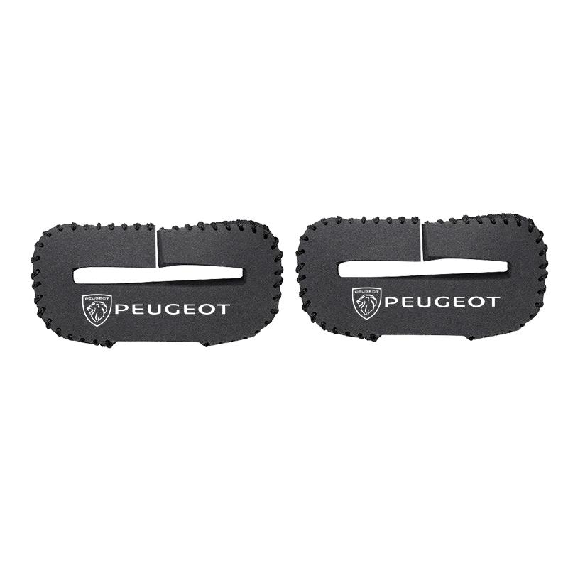 2Pcs Car Seat Belt Buckle Clip Protector Covers Suede a Clips For Peugeot 5008 508 408 4008 308 3008 208 Landtrek Rifter e-Expert