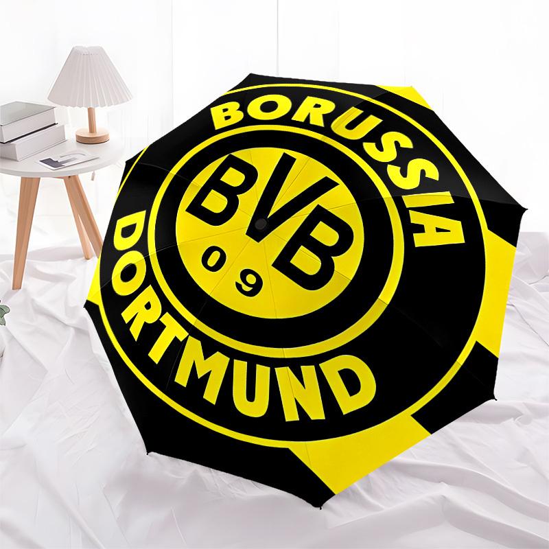 Borussia Dortmund, BVB Automatic Opening and Closing, 8 Rib Structure Portable Umbrella, Suitable for Men and Women In All Seasons  Perfect