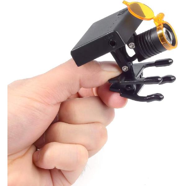 

Налобный фонарь NSKI 3W с оптическим фильтром для луп, клипсовый тип