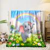 Cute Little Cartoon Figures Printed Blanket, All-Season Multi-Use for Nap, Camping, Travel, Car, Sofa Luxury Gifts Multi-Size