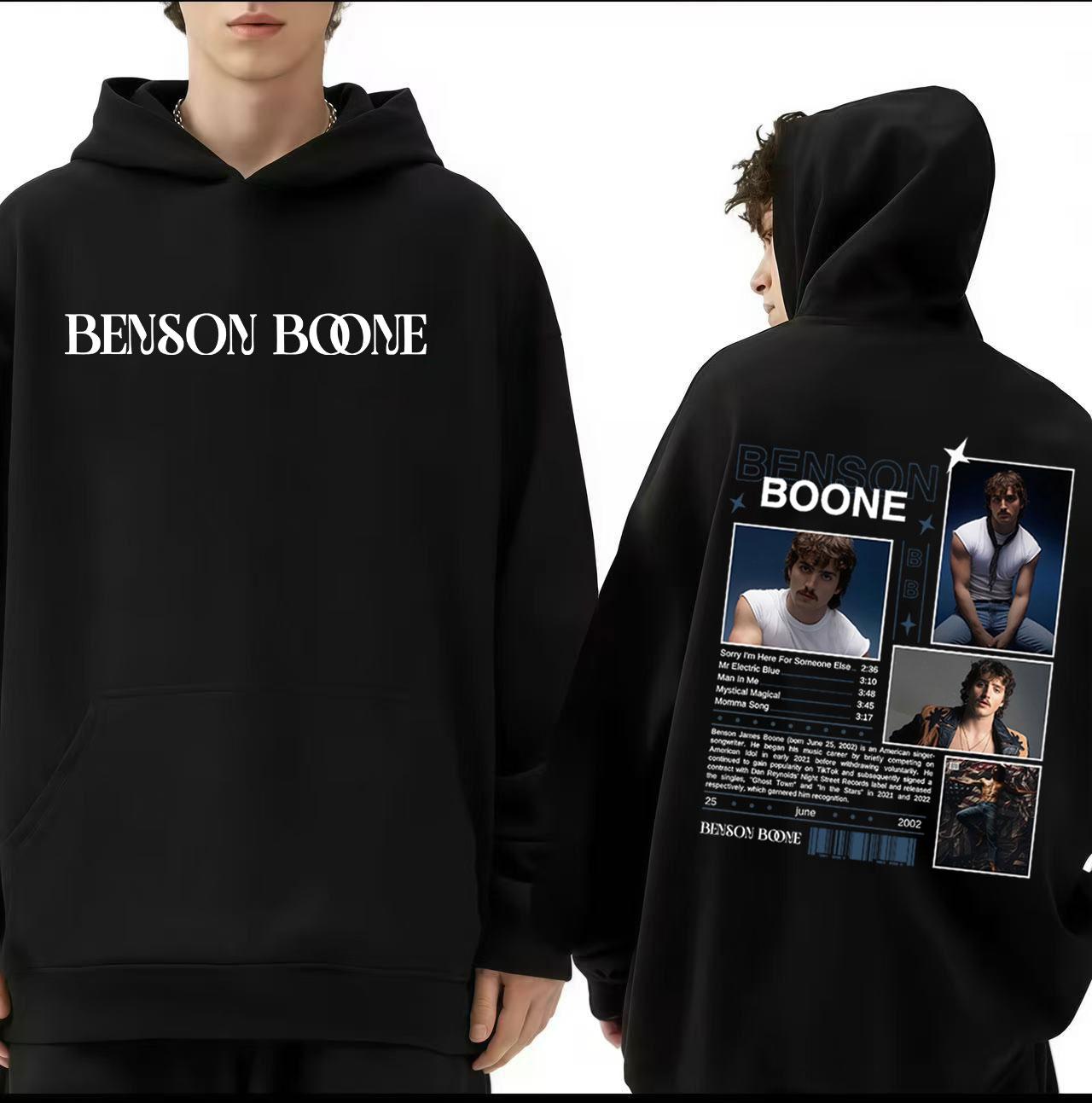 

Benson Boone American Heart Tour Hot Sale 2025 Hoodie Men s Women Fleece Sweatshirts Long-sleeved Hip-hop Loose Casual Pullover 3XL