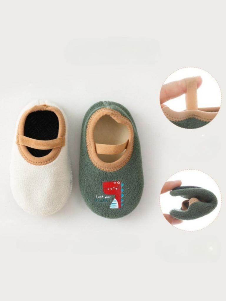 Children's Floor Socks, Spring, And Winter, Fleece-lined, Thickened, Warm And Non-