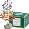 Chakra Orgone Gemstone Tree, Tree Of Life With Healing Stones, Multicolor