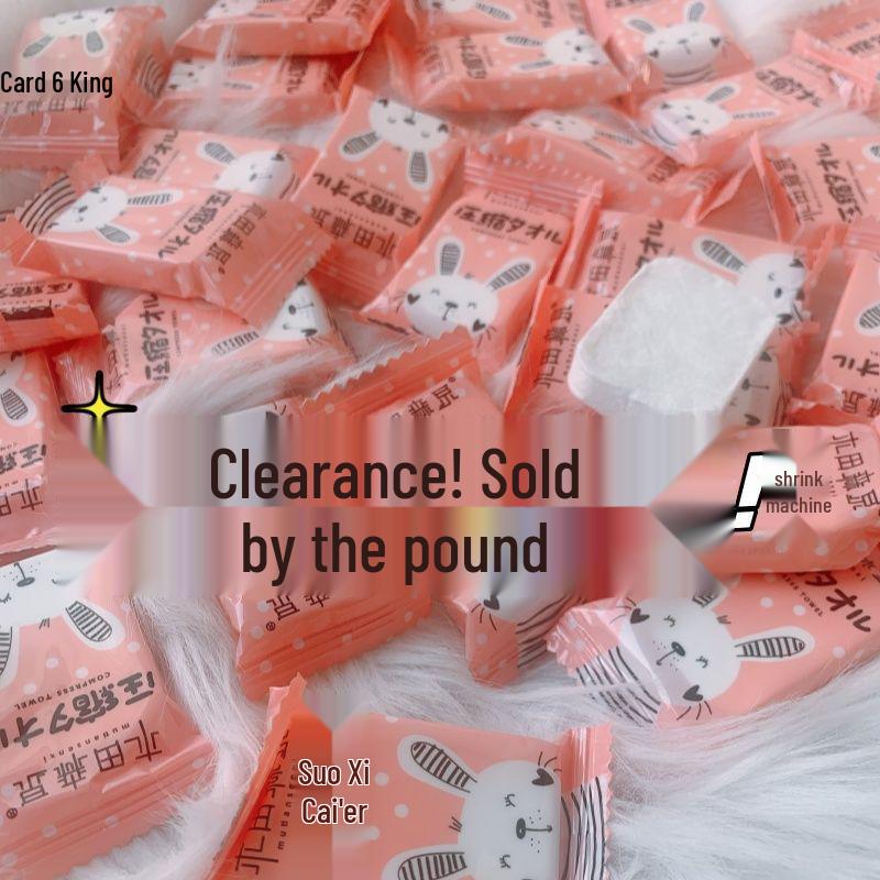 

Individually Packaged Portable Compressed Pure Cotton Travel Towel