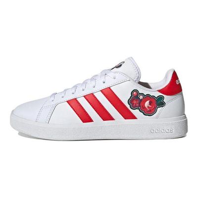 Pantofi sport durabili cu talpă joasă Neo Grand Court Base 2.0 Pantofi sport pentru femei Alb Roșu GV9550