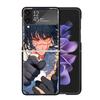 C-Chainsaw Mans Yoru War Devil Cases For Samsung Galaxy Z Flip 4 5 6 7 3 Z Flip7 Flip6 Flip4 Flip5 Flip3 5G Hard Shockproof Fund