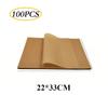 200/100/50Pcs Baking Paper Non-stick Oil Proof Parchment Paper Oven Grilling Mat Paper Food Wrapping Paper Baking Tool