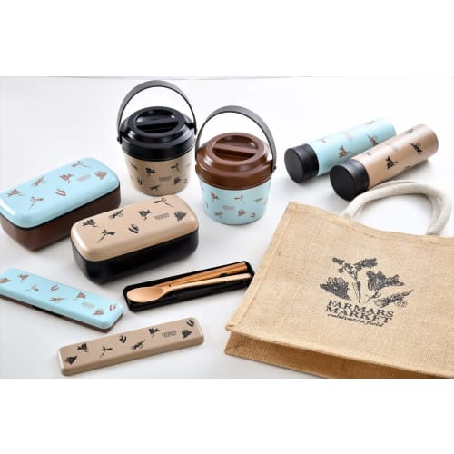 Tatsumiya 18.0cm Spoon & Chopsticks Set, Sky Blue "FARMARS MARKET