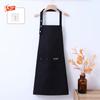 1 Stück Wasserdichte Ölbeständige Schürze mit Tasche Polycotton Fleckenabweisend Mode Küche Hausarbeit Restaurant Bar Geschäft Cafés Schürzen