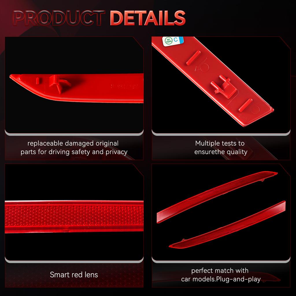 2pcs Left And Right Rear Bumper Reflectors For BMW 3-Ser F30 F31 M Sport 328i 2012-2017 Car Accessories 63147847166 63147847165