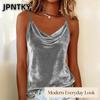 QICED Women's Fashion Casual Solid Color Print Sleeveless V-Neck Blouses & Shirts