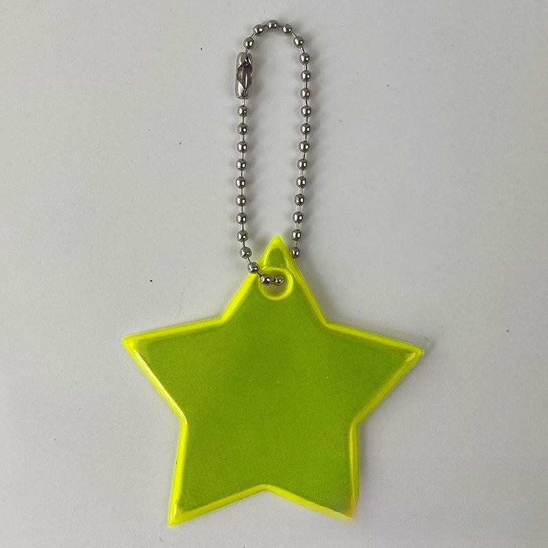 2Pcs Color Music  Safety Reflector Reflective Keychains Car Keyrings Charm Bag Accessories for Jacket BackPack Strollers Wheelchairs