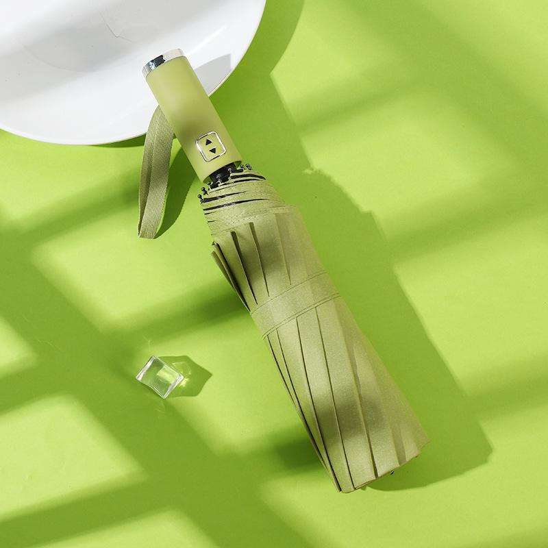 Large 24-Rib Automatic Sun & Rain Umbrella for Women - Sturdy, Windproof, Sunshade, UV Protection