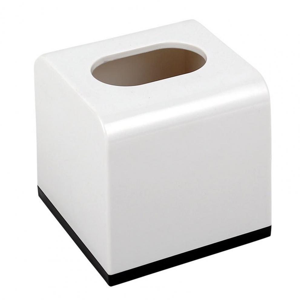 Napkin Case Durable Construction Large Capacity Solid Color Paper Box Easy To Fill Decorative Cube Tissue Holder Dispenser