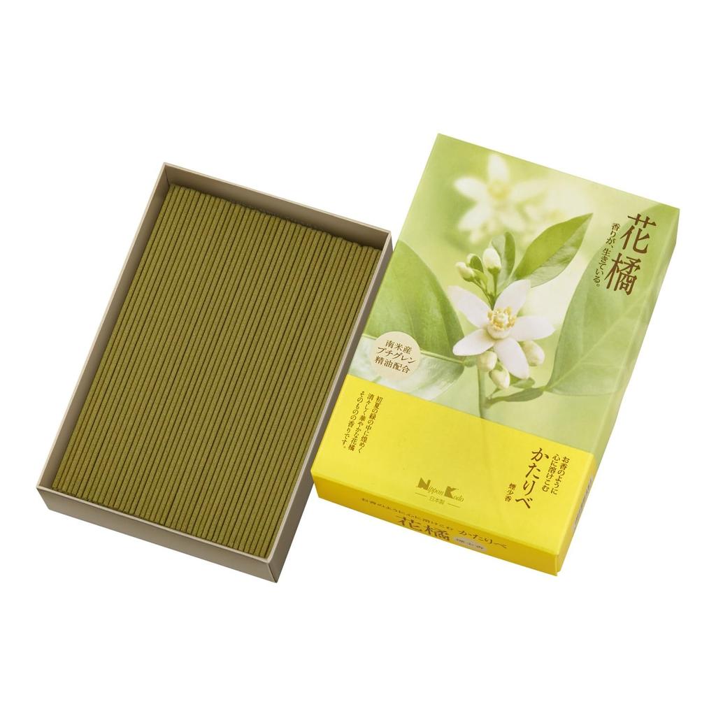 Kataribe Hanatachibana Large Capacity 200g Incense Stick Nippon Kodo Low Smoke Approx.