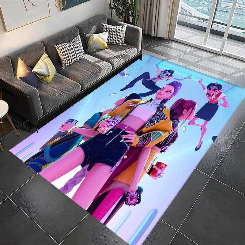 Golden Hustle: Elegance Motion Carpet Living Room and Bedroom Mats Suitable for All Seasons Bathroom Mat Fashion Dormitory Decoration