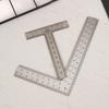 Mini Escuadra T/L Herramienta de Diseño de Medición Acero Inoxidable Escuadra de Ángulo Recto Regla Giratoria de 90 Grados Calibre de Precisión para Construcción y Enmarcado