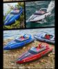 HJ821 High-Speed Remote Control Speedboat Toy: Water-Resistant, High Power, LED Lights