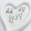 4Pairs Elegant Heart Shaped Earrings Unique and Fashionable Butterfly Hoop Earrings Elegant Earwear Accessory for Women