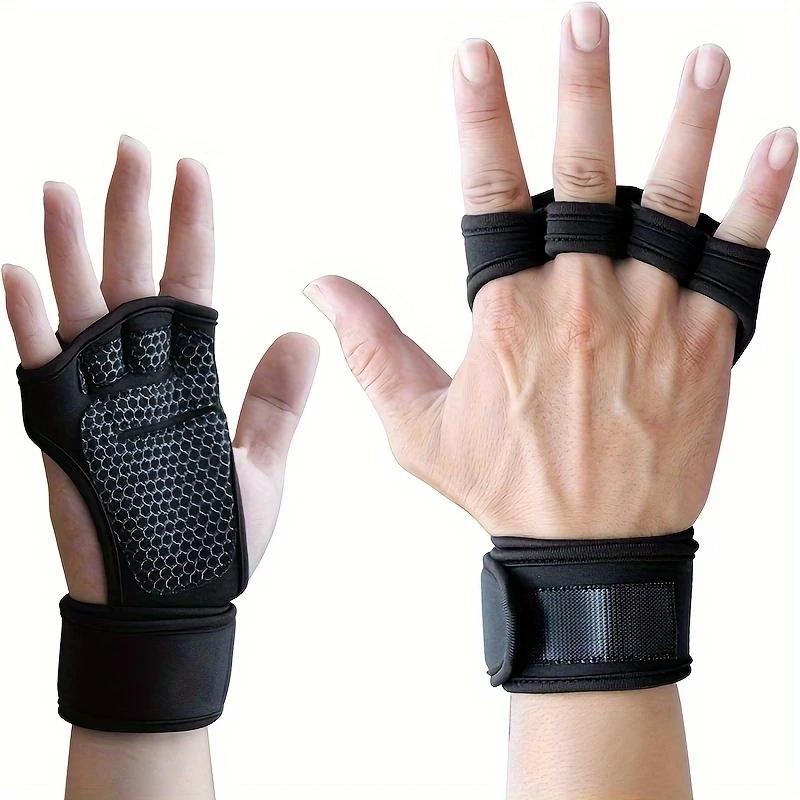 

Thick silicone half finger cycling and fitness gloves with adjustable wristband, breathable mesh palm, and ergonomic design XL чёрный
