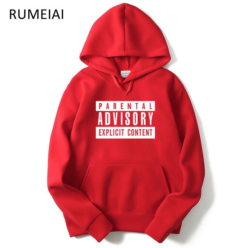 Advisory Explicit Content Felpa Parental Advisory Rossa Parental