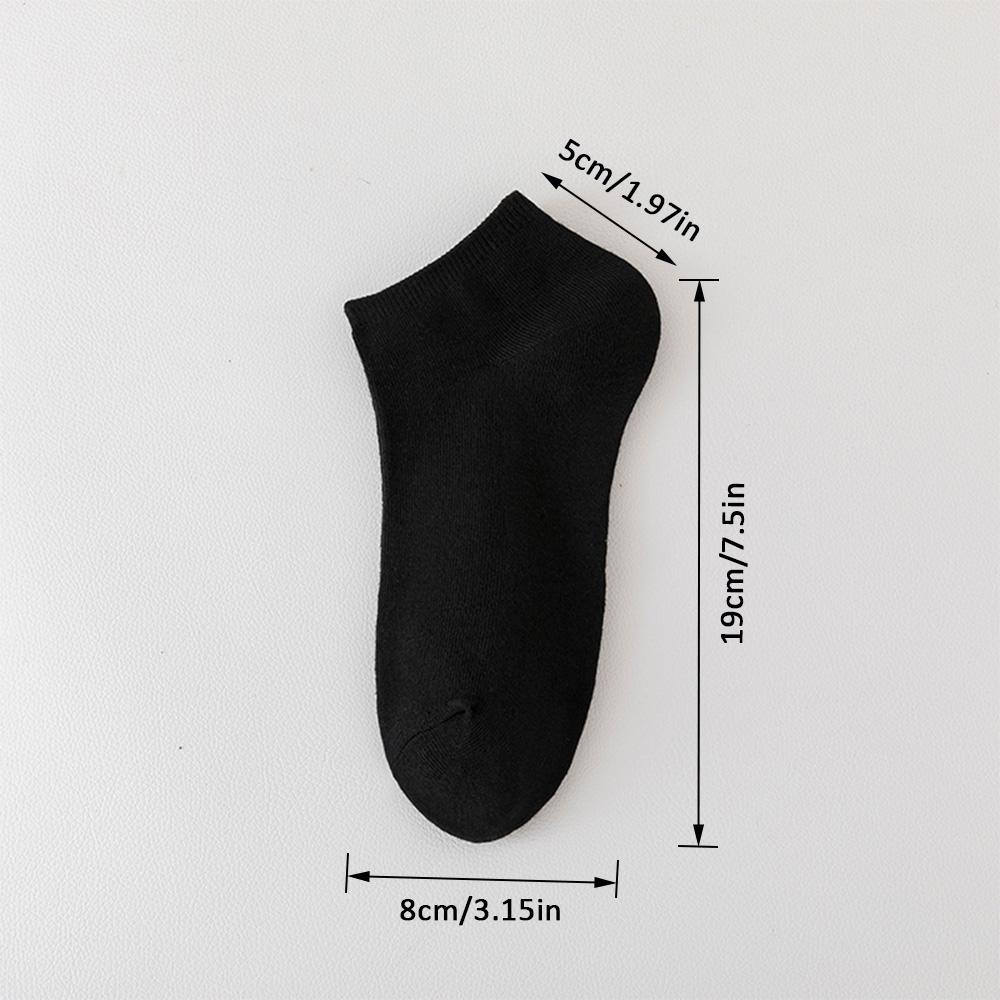 10 Pairs of Men's/women's Boat Socks, Plain Color, Anti Odor, Summer Ankle Socks, Casual and Breathable Low Waisted Socks