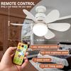 Socket Fan Light with Remote Screw Ceiling Fans with Lights E26 Base Light Fan 3 Dimmable Socket Fan with Light for Bathroom