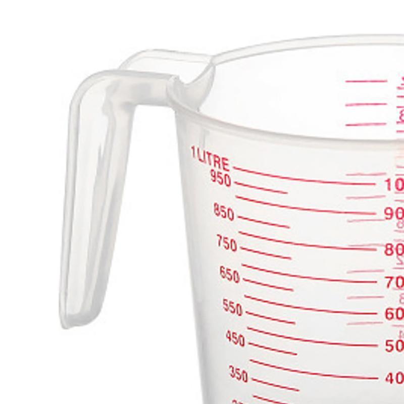 250/500/1000 ml Bakning Vätskemåttkoppar PVC Skalakopp Plast Mätvolym Bägare Köksbakverktyg