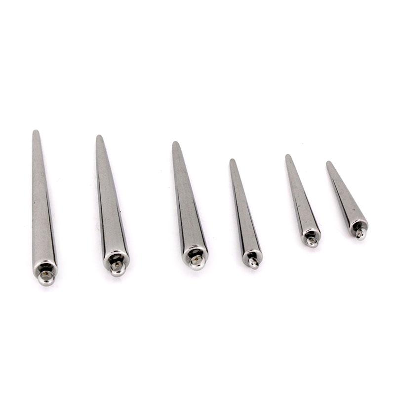 4Pcs Stainless Steel Metal Circular Cone Charms Pendants for Necklace Earrings Accessories DIY Jewelry Making Suppliers