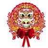 Traditional New Year Lucky Character Stickers Red Door Couplet Ornaments  Window Decoration