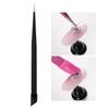 1 Pc Nail Tweezers with Silicone Pressing Head for Sticker Rhinestones Picker Straight Curved Manicuree Nail Art Tool