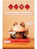 Lucky Cat Ceramic Piggy Bank | Creative Japanese Ornament | Cute Mini Gift for Birthdays or Store Opening
