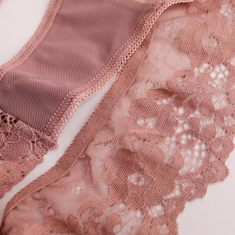 Sexy Panties Women Lace Low-waist Solid Sexy Briefs Embroidery Thong Transparent Hollow Out Underwear Female G-String