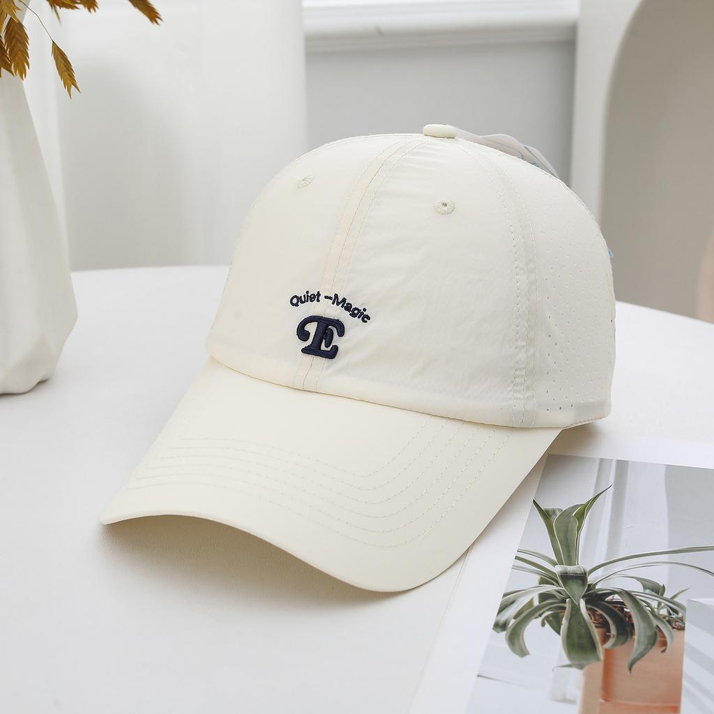 Spring And Summer Big Head Circumference Soft Top Embroidery Letter Baseball Cap Female Versatile Casual Cap Male