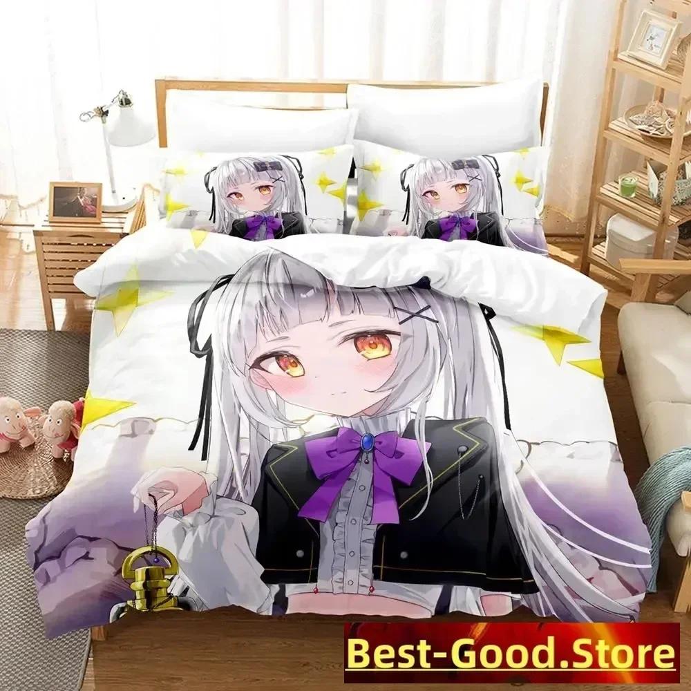 2023 Murasaki Shion Bedding Set Duvet Cover Sheet Printed Bed Set Pillowcase Bed Full Queen King Size Comforter Bedroom