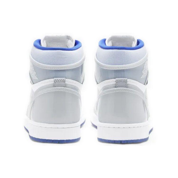 Air Jordan 1 High Zoom Racer Blue Unisex Sneakers White CK6637-104