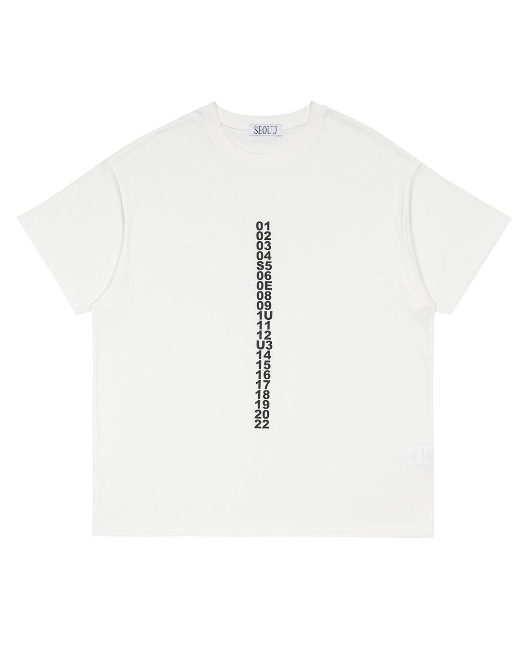 Seoyu Line Graphic T-Shirt (White) White