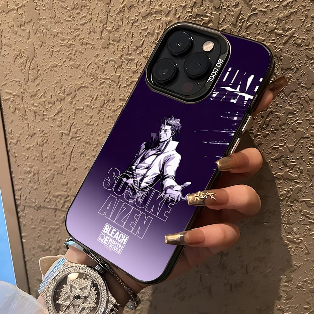

Anime S-Sosuke Aizen Phone Case For 17 Air IPhone 16 Pro Max 15 14 Plus 12 13 X XS Max 11 Colorful Silver Cover iPhone 17Pro