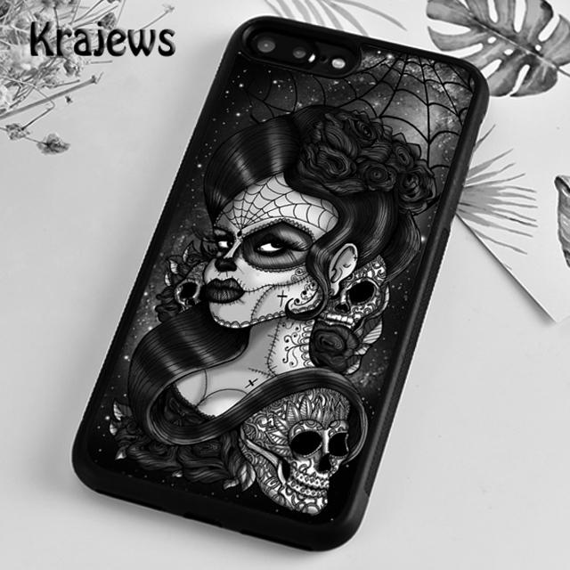 Cute Day Of The Dead Skull Owl Phone Case Cover For iPhone 17 Air 16 15 14 plus 12 13 pro max coque Fundas