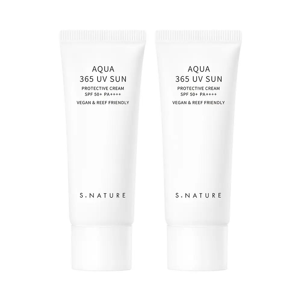 S.NATURE Aqua 365 UV Sunscreen SPF50+ PA++++ 40ml 2 Pack