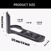 Universal Handgrip L Shape Grip Quick Release Plate Hot Shoe Cover Grip Tripod Mount Replacement for X-T50 Camera