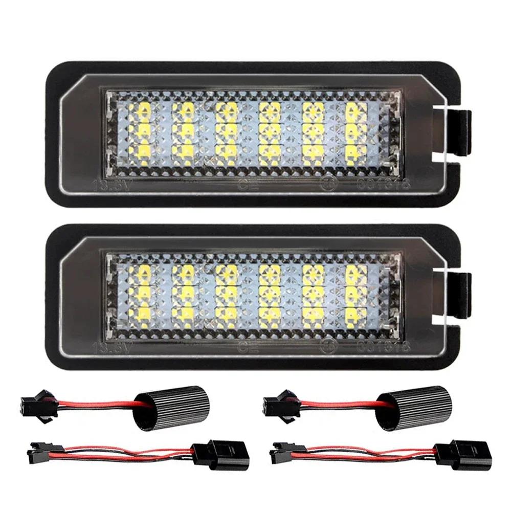 1/2PCS Canbus Auto Light MK5 GTI MK6 MK7 Golf 5 Glof 6 Golf 7 White Led Number License Plate Light Kit Error Free Car-Styling