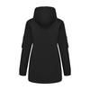 Women’s Warm Windcheaters Detachable Hooded Fleece Lined Zipper Coats Windproof Parka Outdoor Hiking Mountaineering Jackets
