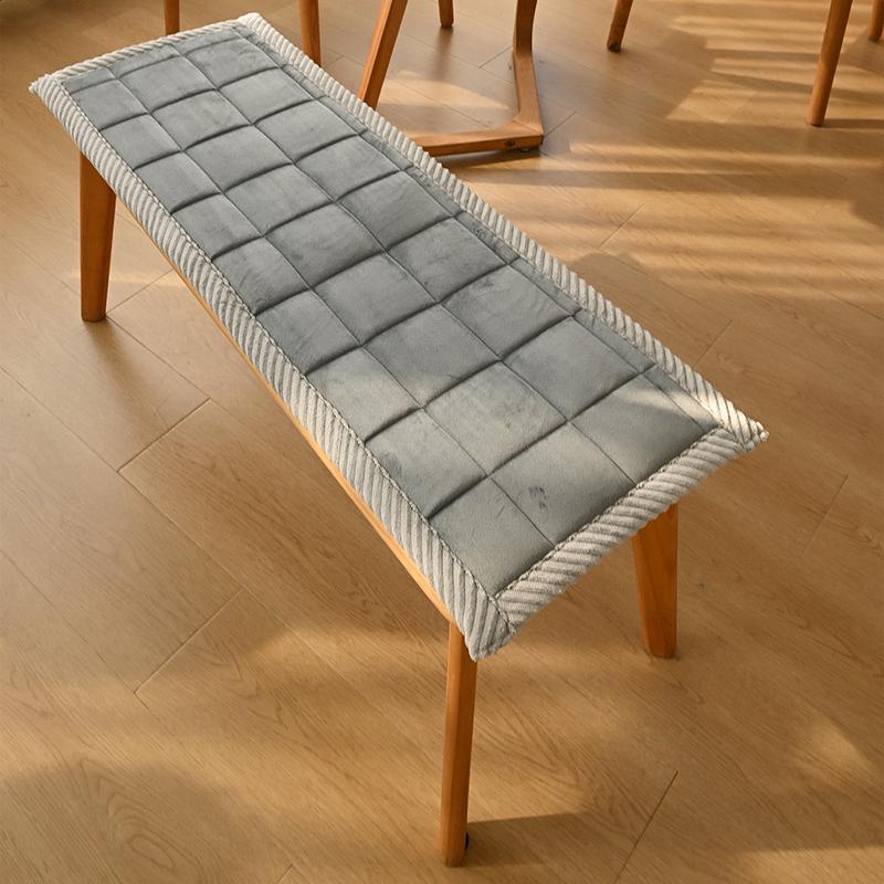 Chair Cushion Dining Room Long Bench Seat Cushion Rectangular Shoe Changing Stool Mat Bench Seat Protector Sofa Seat Pad