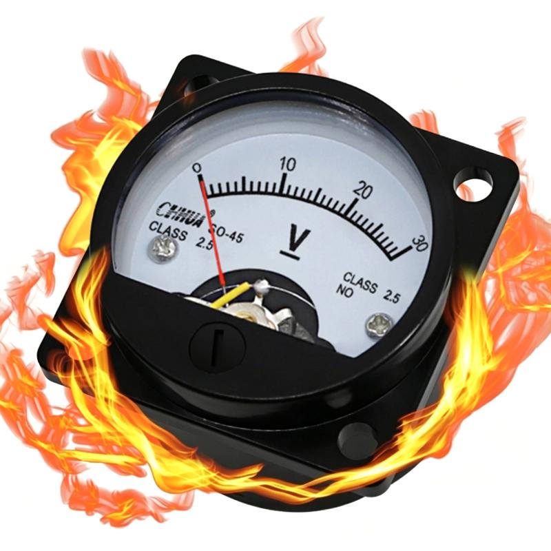 So-45 Analog Dc 1V-800V Voltmeter Sensitive Pointer Accurate Display Long Service Life For Electrical Testing Industrial Project