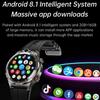 Android smartwatch with SIM card, calling, Wi-Fi, GPS, and camera for men.