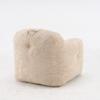 Bean Bag Chair with Shredded Sponge Filler ,Faux Fur Beanbag Sofa with Armrests , for Living Room, Bedroom & Reading,No Assembly Required ,Beige